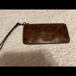 Patricia Nash genuine leather wristlet